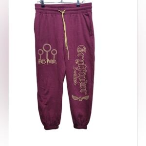 Harry Potter Gryffindor Womens Jogger Sweat Pants Medium